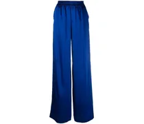 Satinhose mit weitem Bein - Blau