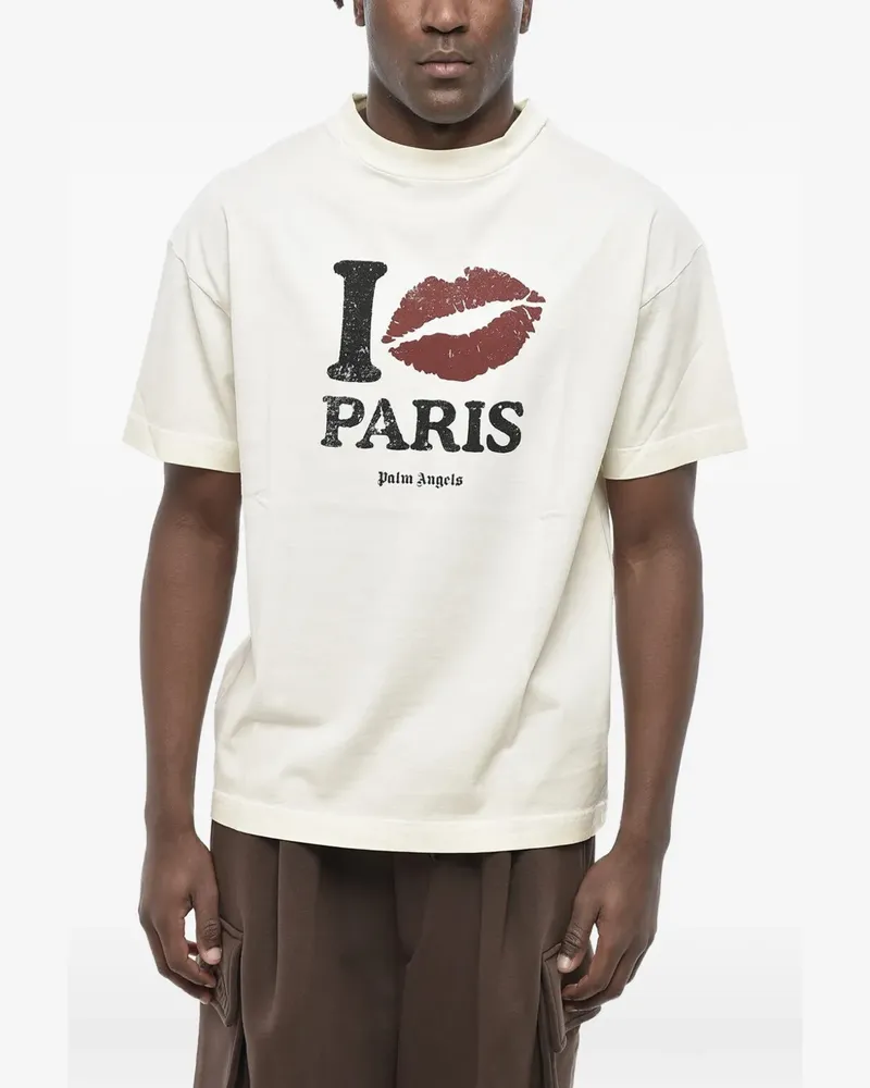 Palm Angels logo-print T-shirt - Weiß Weiß