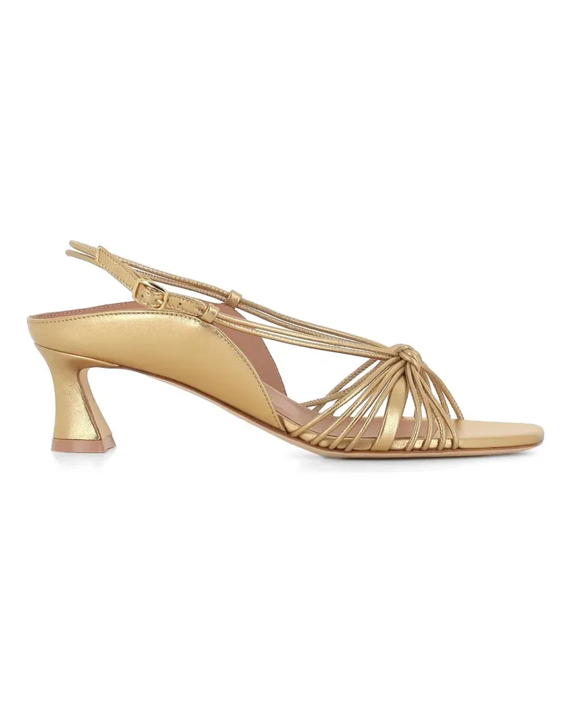 Malone Souliers Juni knot-detail sandals - Gold Gold