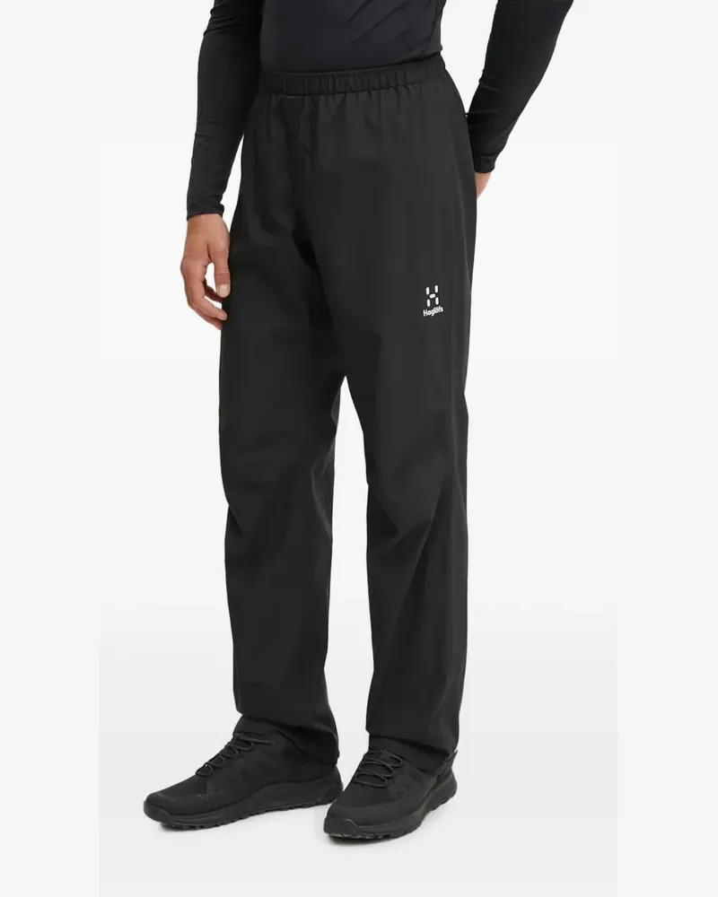 Haglöfs Jogginghose mit Logo - Schwarz Schwarz