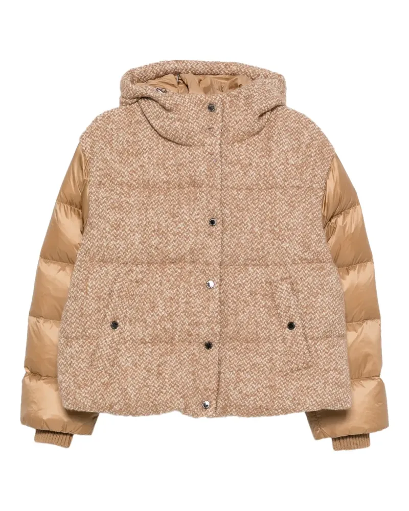 Bogner Cathy-D2 Kapuzenjacke mit Bouclé-Einsatz - Nude Nude