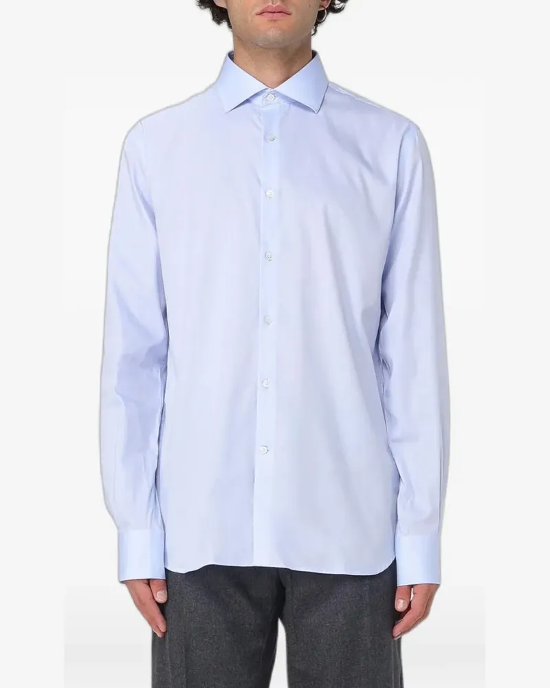 Brooksfield cotton shirt - Blau Blau