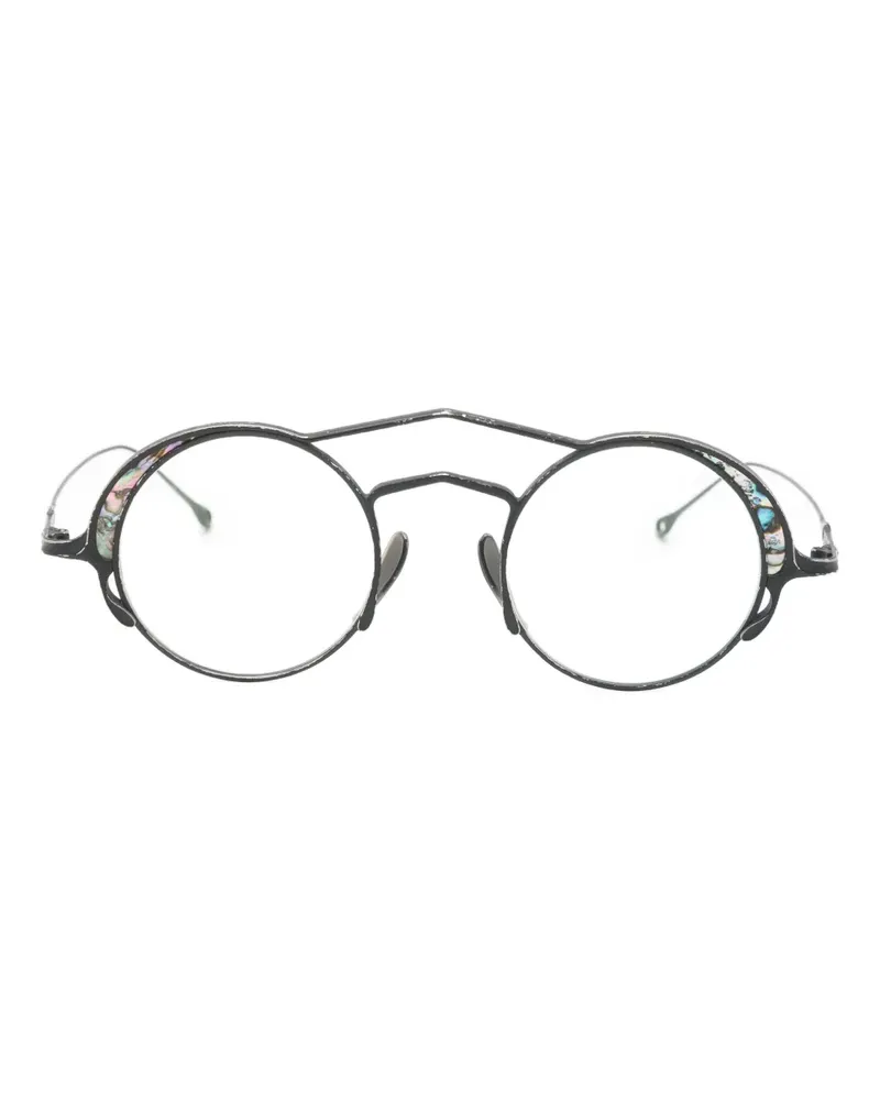 RIGARDS Brille mit rundem Gestell - Schwarz Schwarz