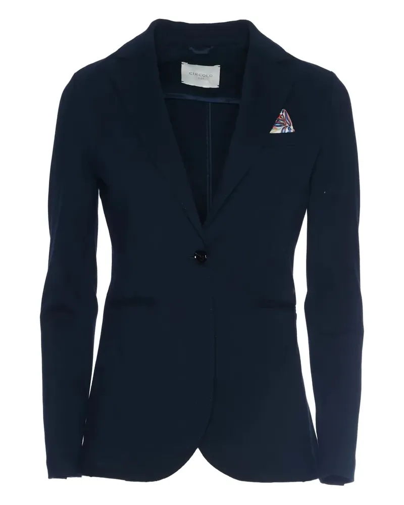 CIRCOLO 1901 piqué single-breasted blazer - Blau Blau