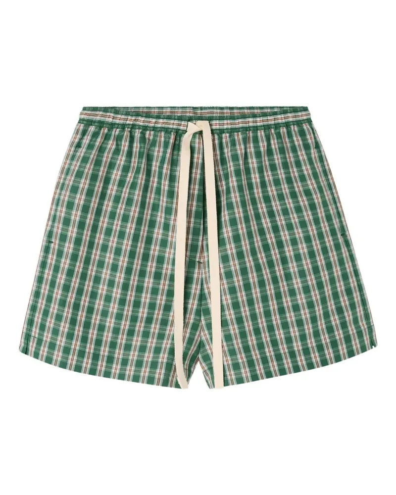 Lee Mathews Karierte Gordon Shorts - Grün Grün