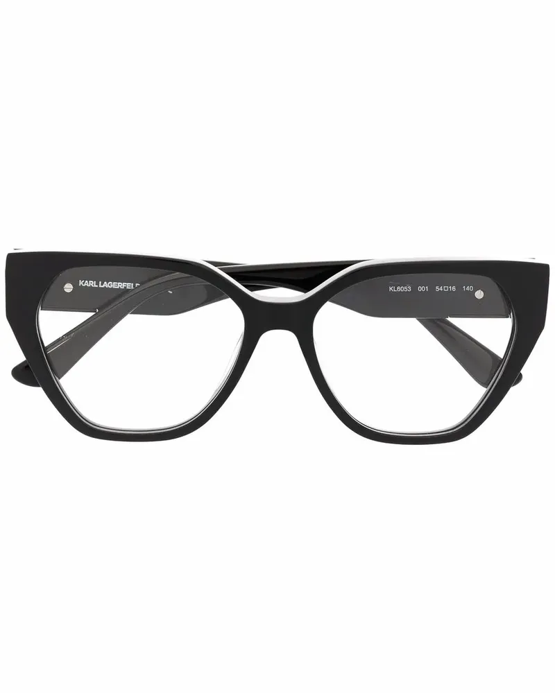 Karl Lagerfeld Cat-Eye-Brille - Schwarz Schwarz