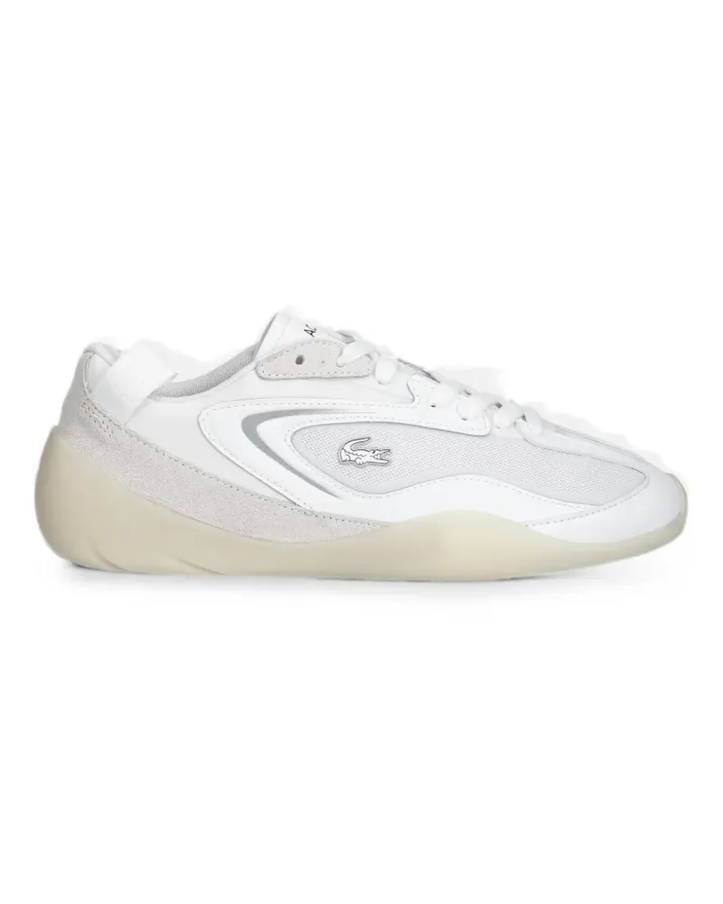 Lacoste Side Low suede-panelled mesh sneakers - Weiß Weiß