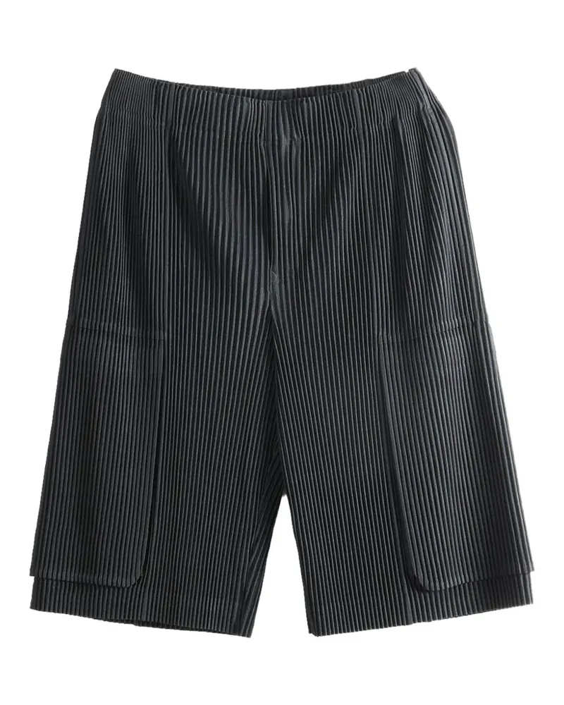 Issey Miyake pleated bermuda shorts - Schwarz Schwarz