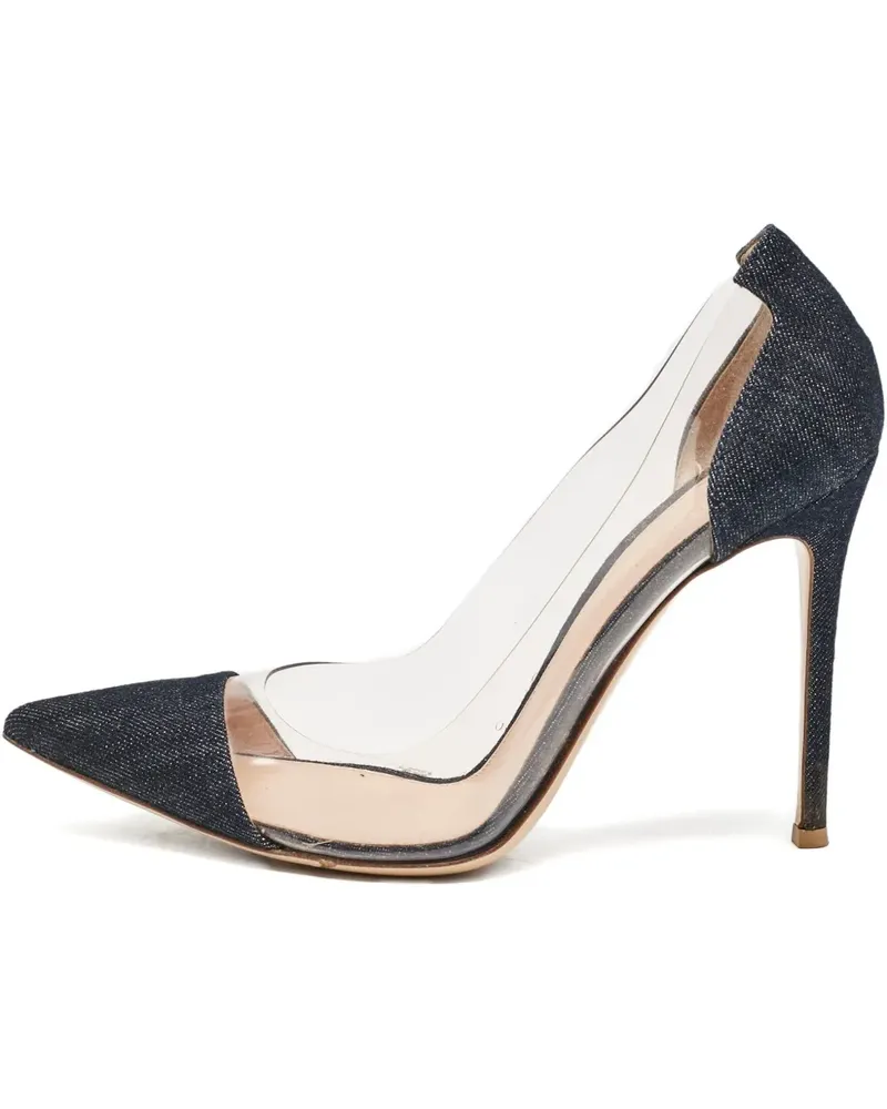 Gianvito Rossi Plexi Pumps 110mm - Blau Blau