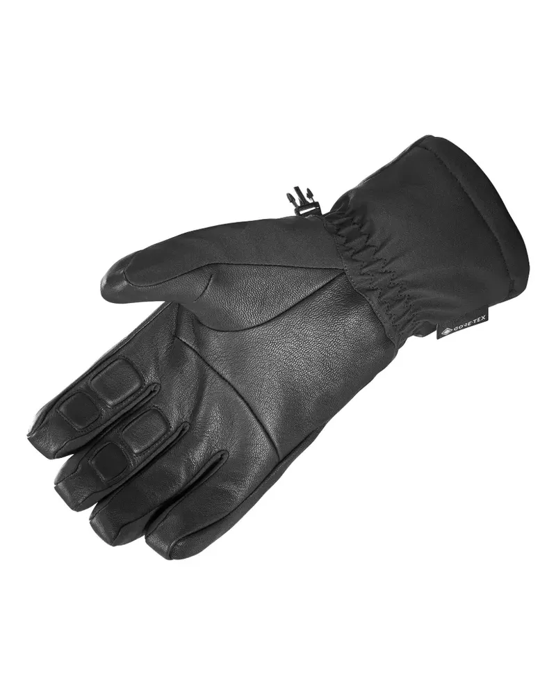 Salomon logo stripe gloves - Schwarz Schwarz