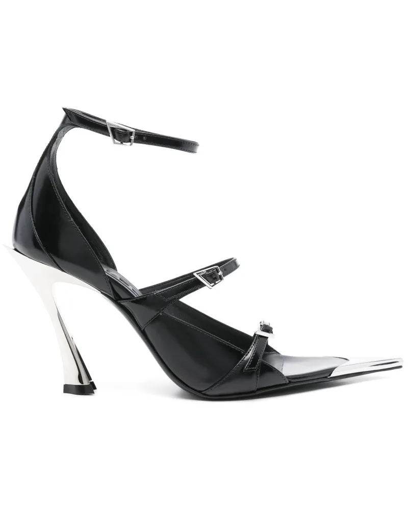 Thierry Mugler Klassische Sandalen 95mm - Schwarz Schwarz