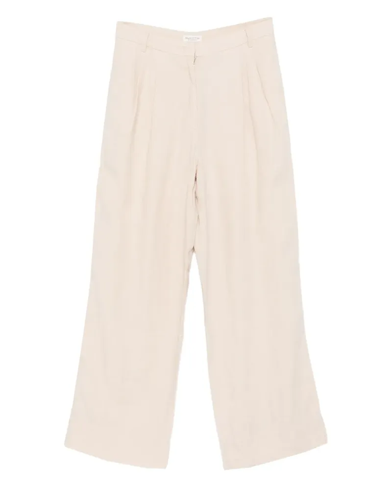 Marc O'Polo Leinenhose mit Bundfalten - Nude Nude
