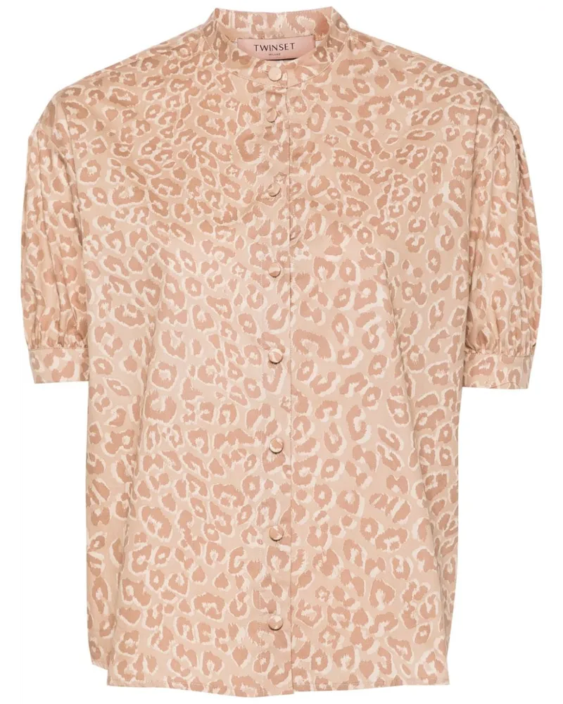 Twin-Set Hemd mit Animal-Print - Nude Nude