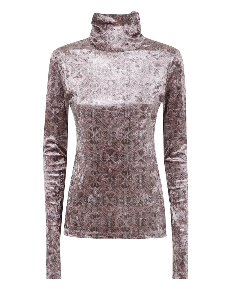 Pierre-Louis Mascia Pullover aus Samt - Braun Braun