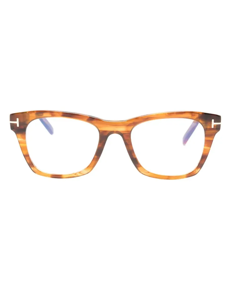 Tom Ford Brille mit eckigem Gestell - Braun Braun