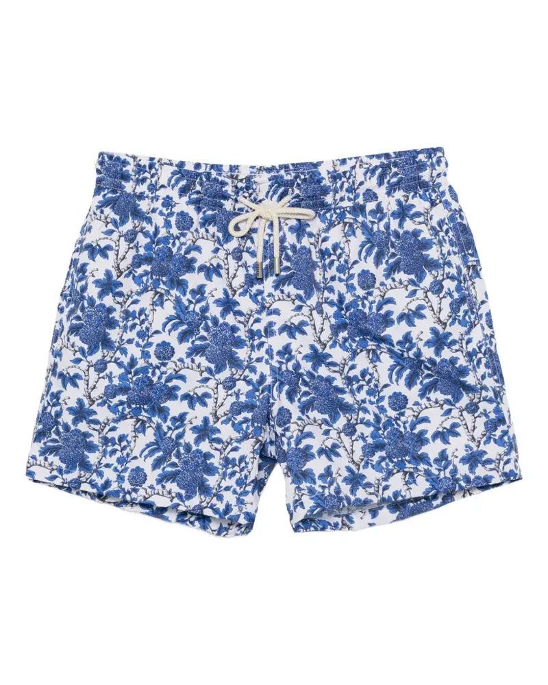 Arrels Barcelona floral-print drawstring swim shorts - Blau Blau