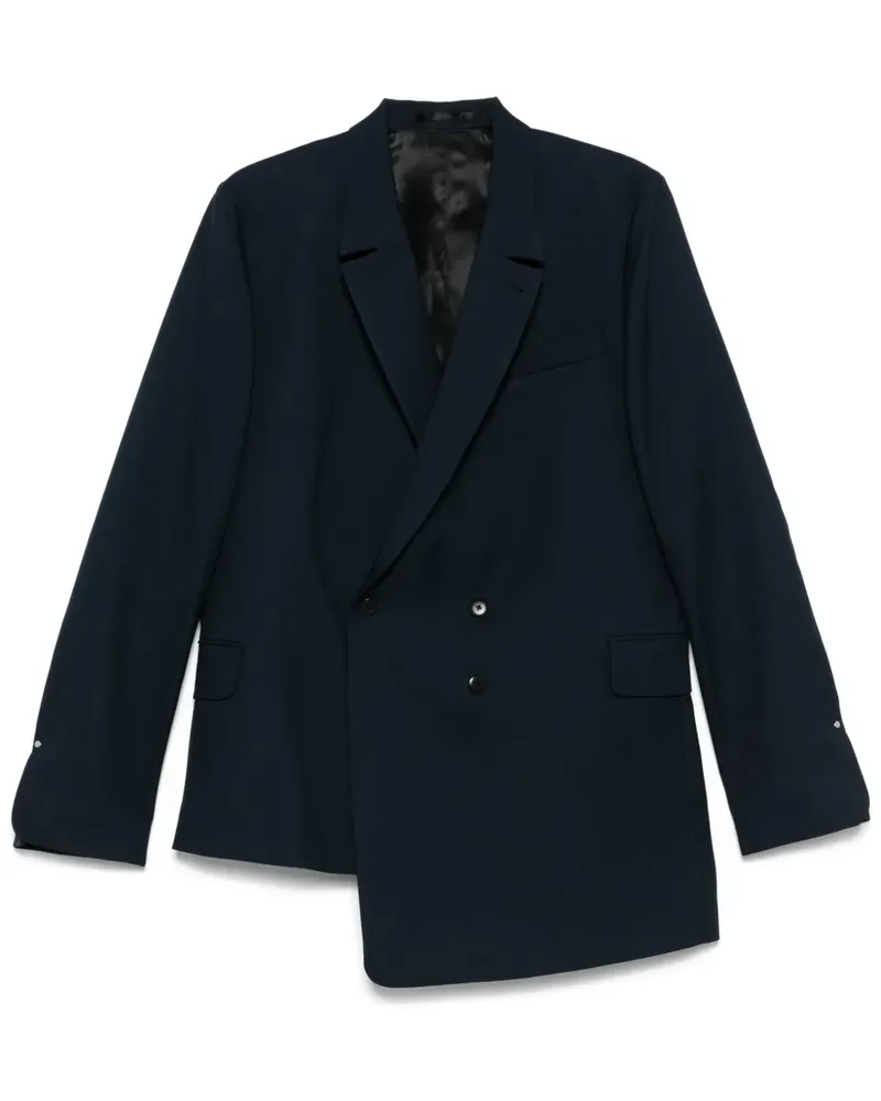 Random Identities Sakko aus Twill - Blau Blau