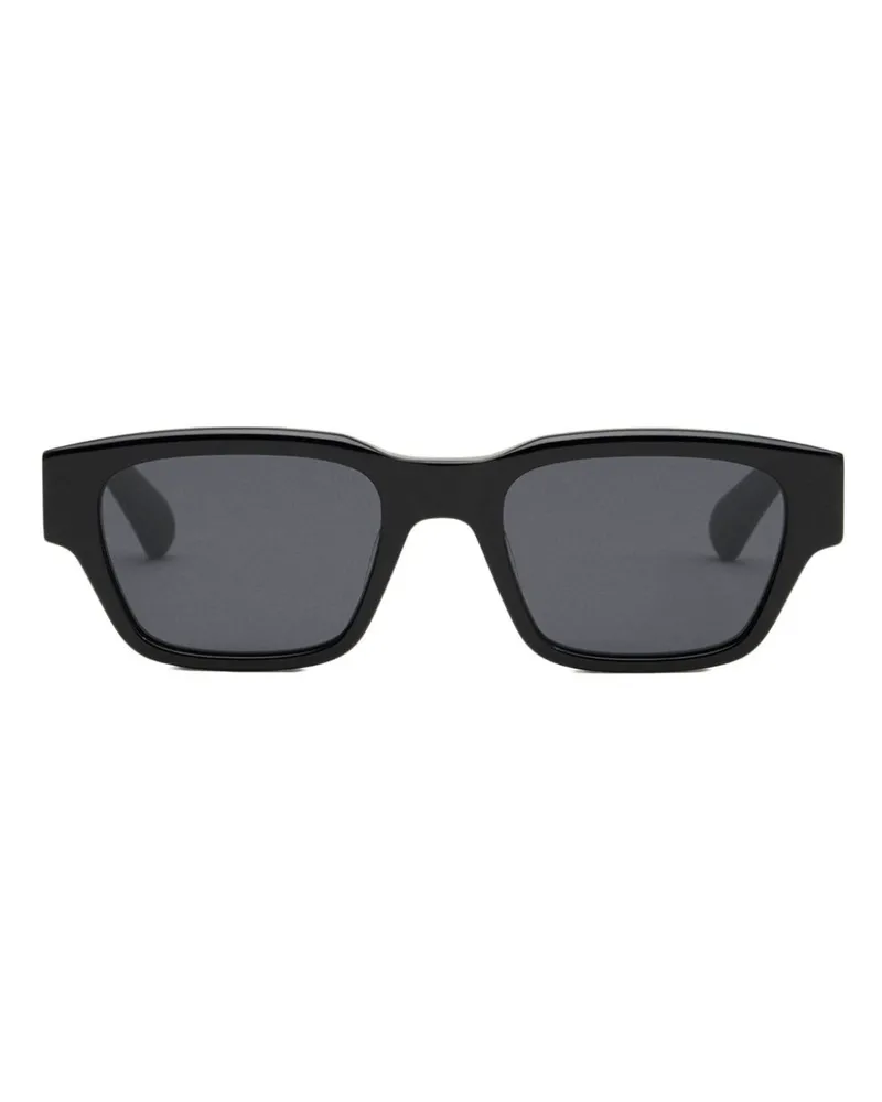 AMI Paris Sonnenbrille mit eckigem Gestell - Schwarz Schwarz