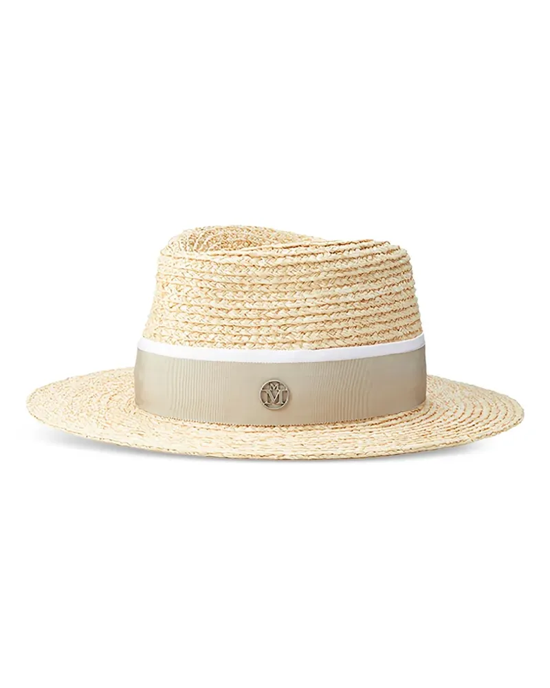 Maison Michel André Fedora mit Schleifendetail - Nude Nude