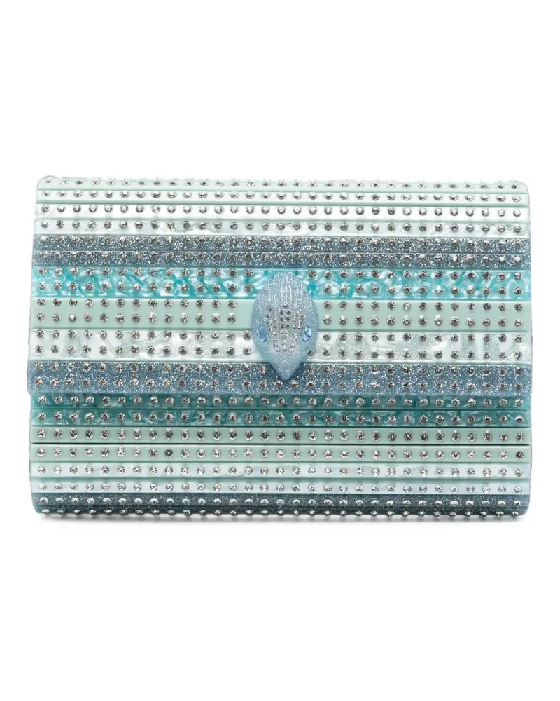 Kurt Geiger Eagle Clutch mit Kristallverzierung - Blau Blau