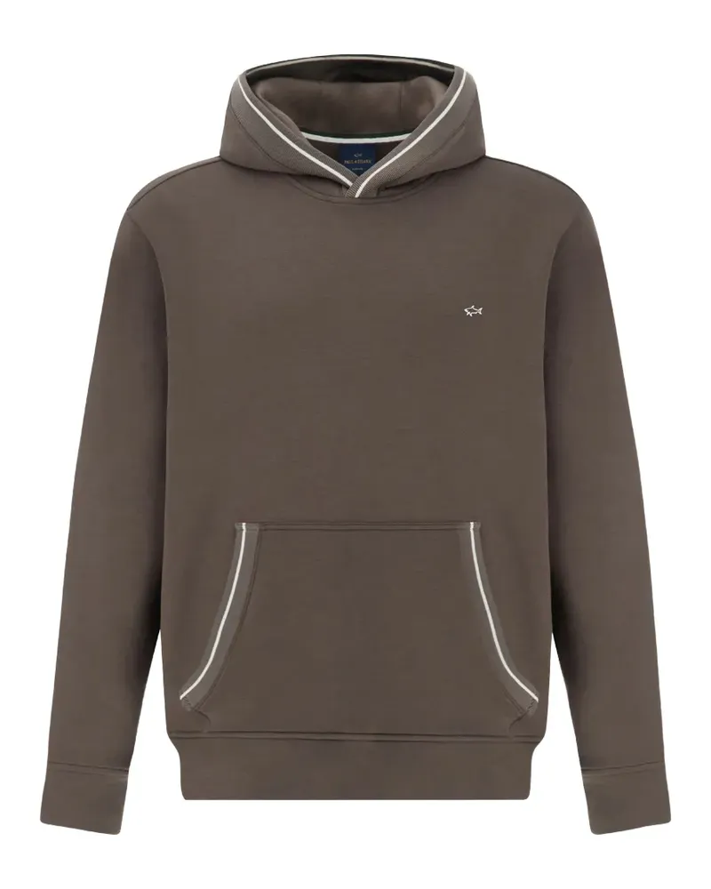 Paul & Shark Langärmeliger Hoodie - Braun Braun