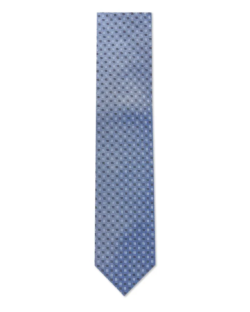 Corneliani Geometrisch gemusterte Krawatte - Blau Blau