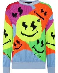 Philipp Plein Smile Graffiti Pullover Grün