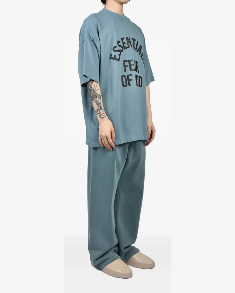 Fear of God Campus 90s T-Shirt mit Logo-Print - Blau Blau