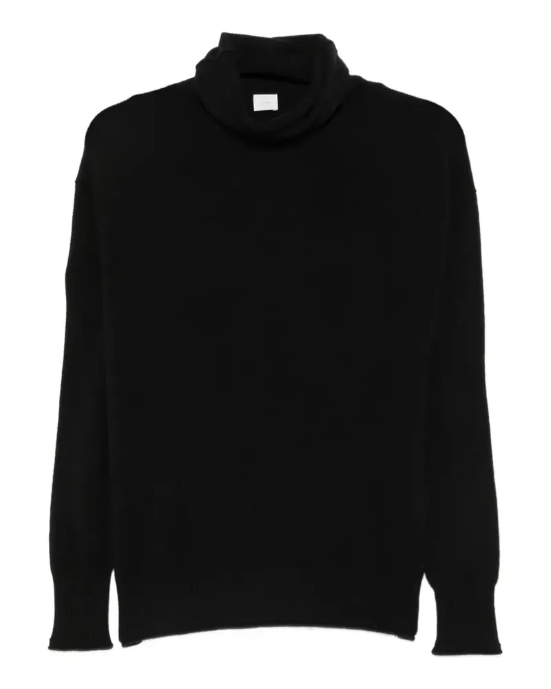 C.T.plage Kaschmirpullover mit Rollkragen - Schwarz Schwarz