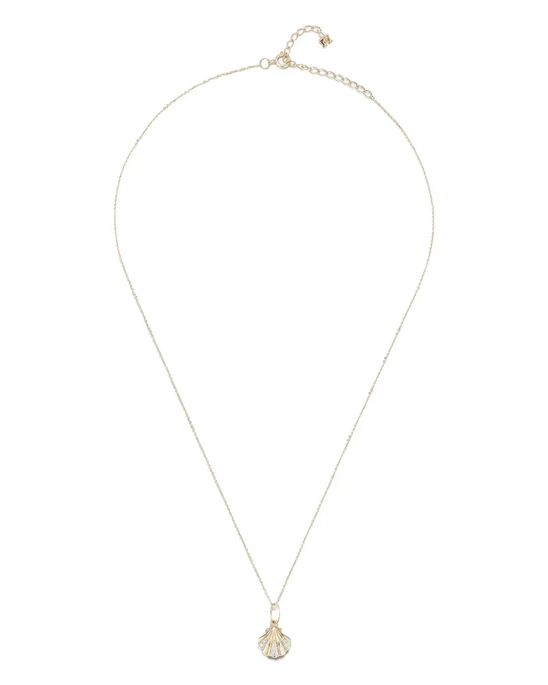 MATEO 14kt Petite Venus Gelbgoldhalskette mit Diamanten Gold