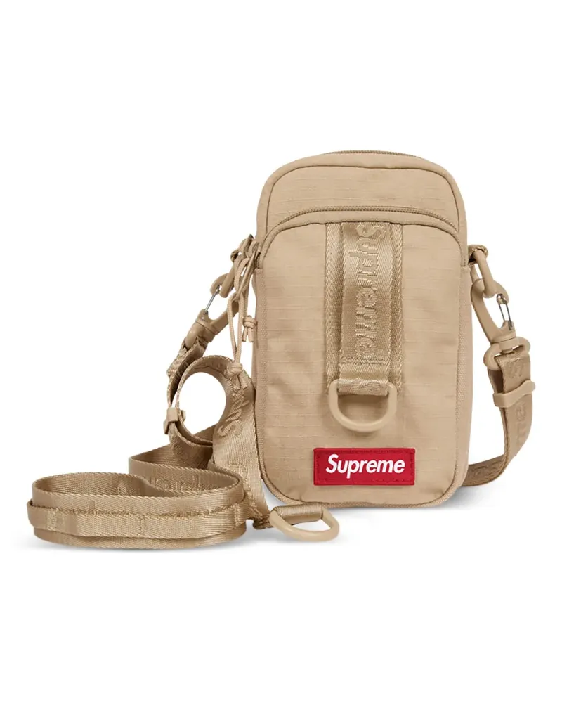 Supreme Being box logo shoulder bag - Nude Nude