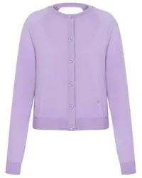 Moschino Cardigan mit Cut-Out Violett