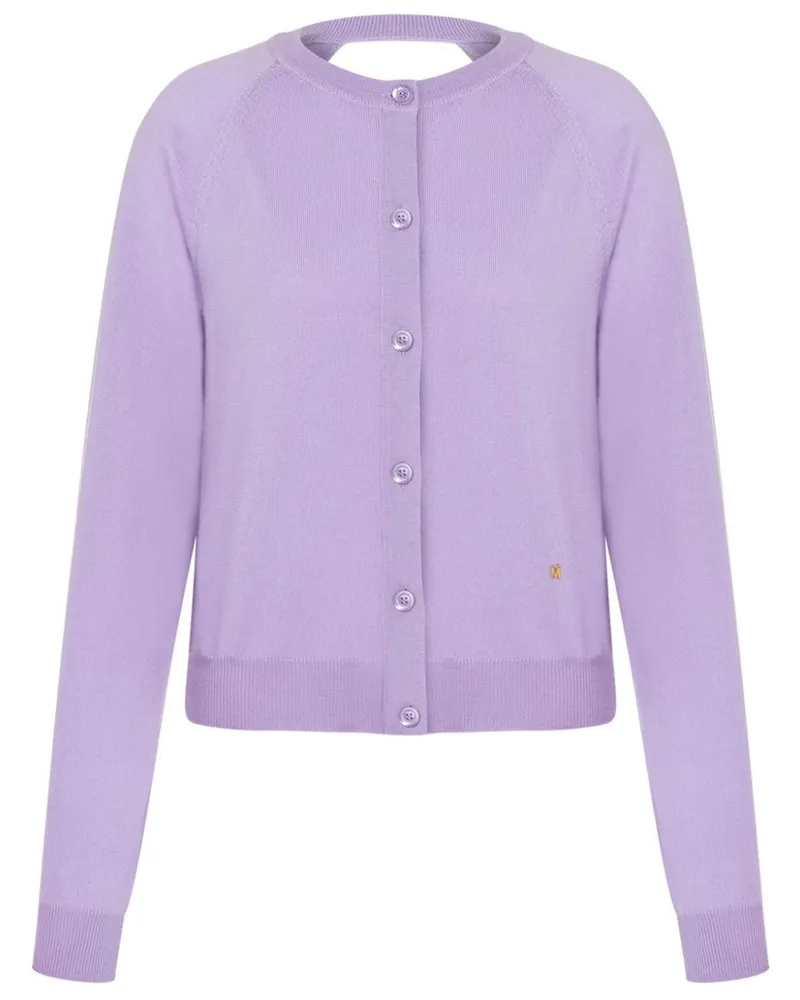 Moschino Cardigan mit Cut-Out - Violett Violett