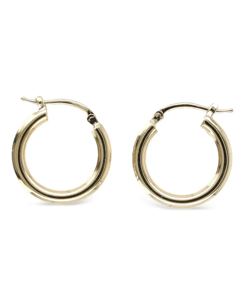 Maison Margiela Creolen mit Gravur - Gold Gold
