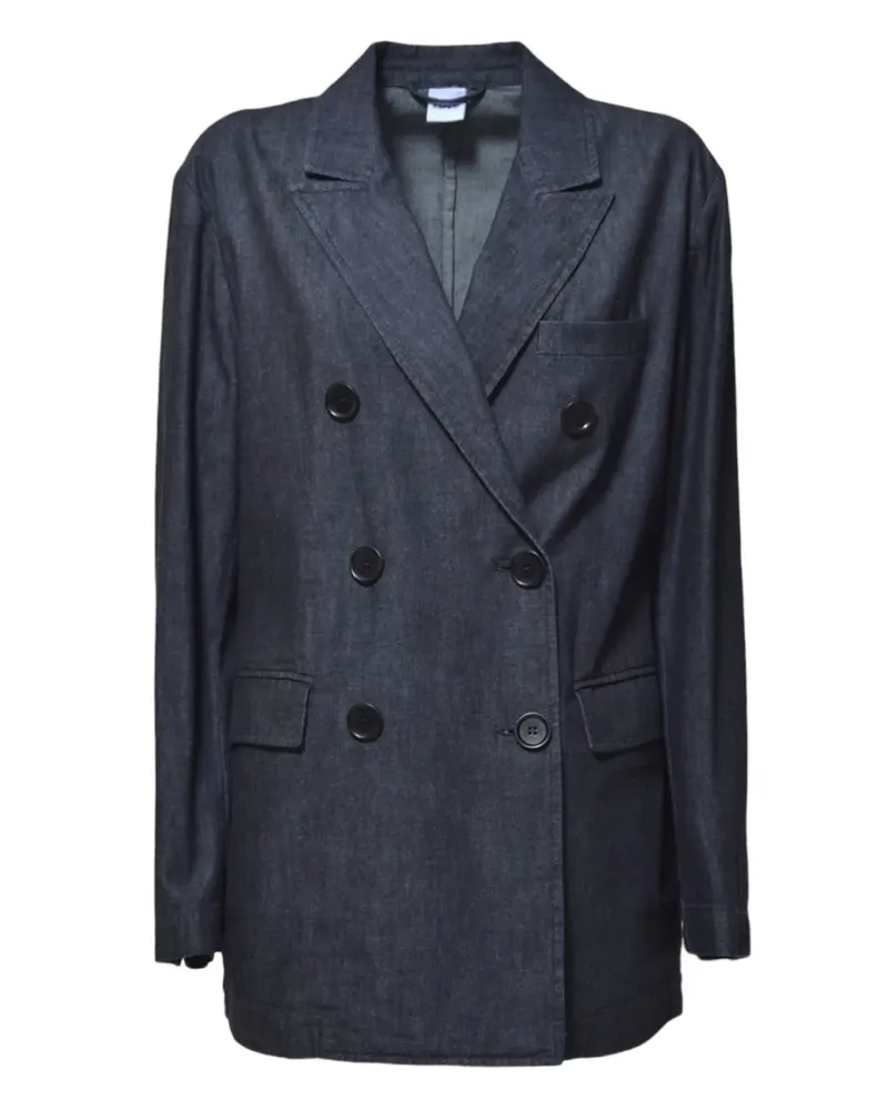 ASPESI Doppelreihiges Jeanssakko - Blau Blau