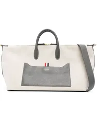 Thom Browne Mittelgroße Handtasche aus Canvas Nude