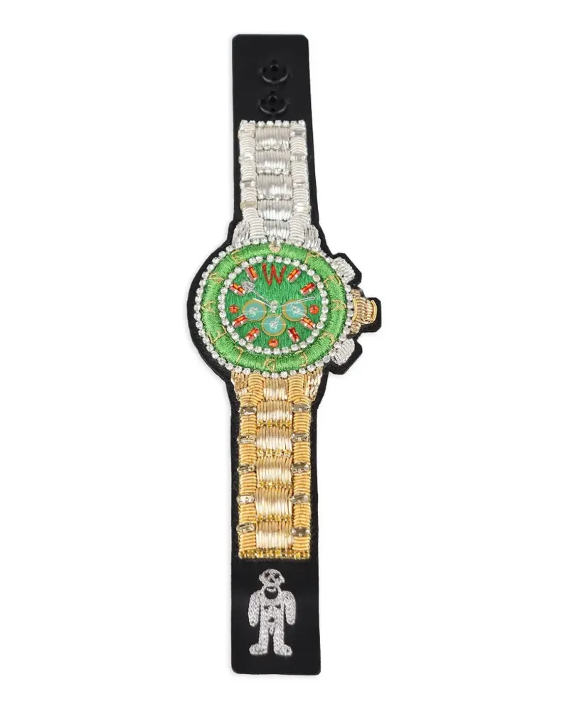 Walter van Beirendonck Armband mit Friedenszeichen - Grün Grün