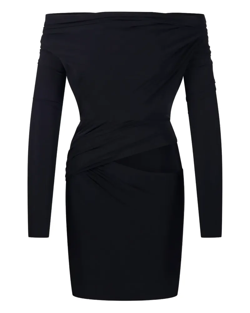 Amazuìn Schulterfreies Minikleid - Schwarz Schwarz