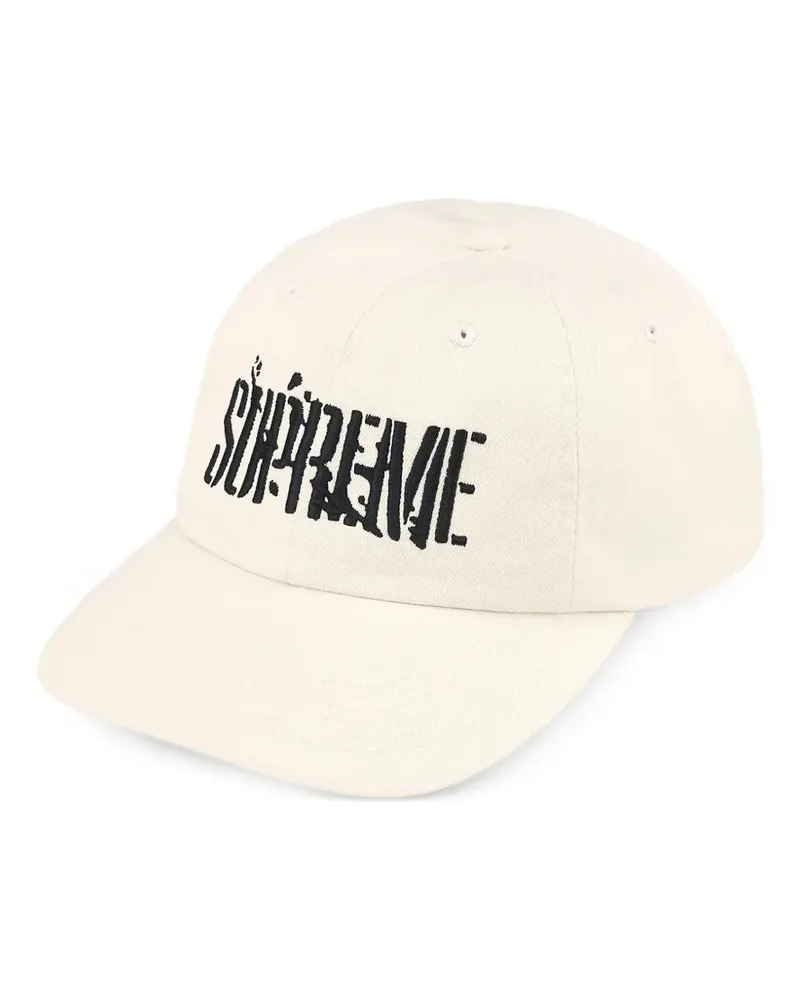 Supreme Being Splatter 6-Panel Baseballkappe - Weiß Weiß