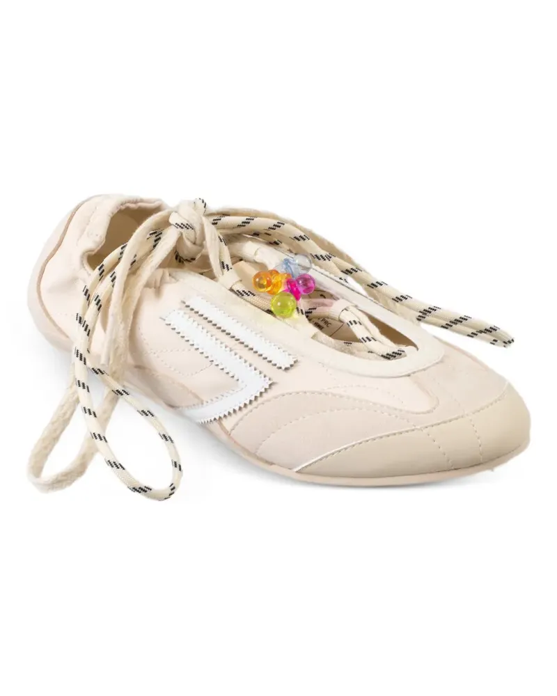 Puraai Sneakers mit Perlendetail - Nude Nude