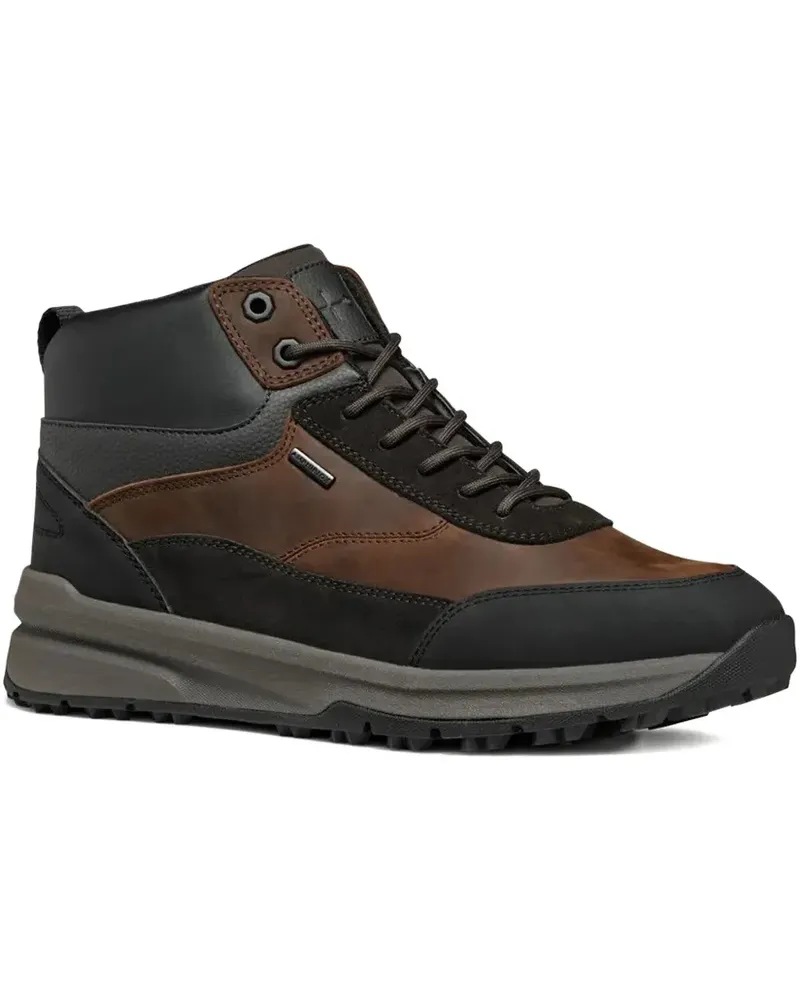 Geox High-Top-Sneakers mit Kontrasteinsätzen - Braun Braun
