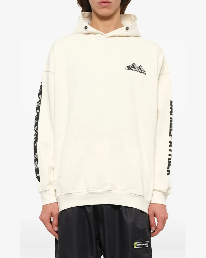 Daniel Patrick Moving Mountains logo hoodie - Nude Nude