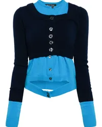 Meryll Rogge layered cashmere cardigan Blau