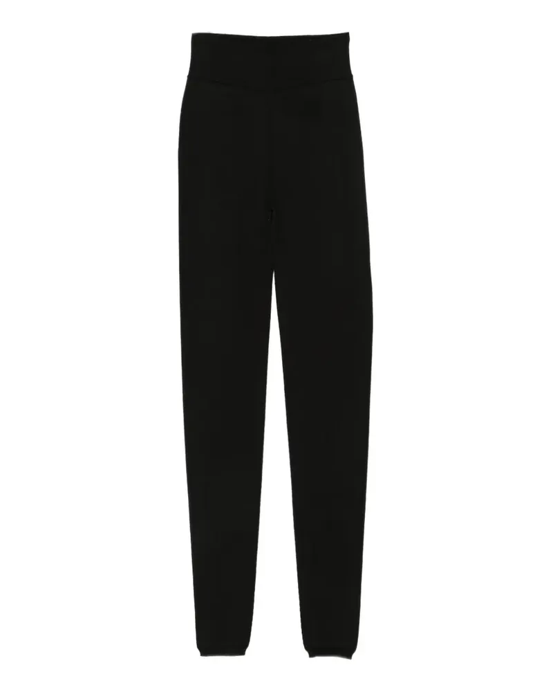Rick Owens Gerippte Leggings - Schwarz Schwarz