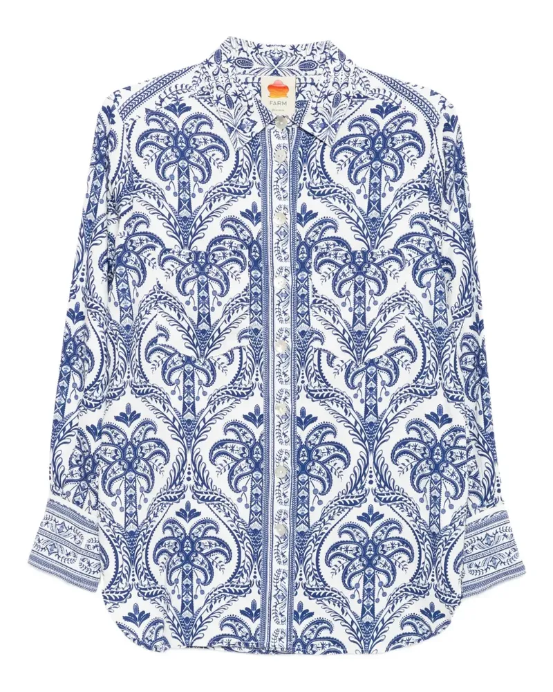 FARM Rio Tropical Bluse - Blau Blau