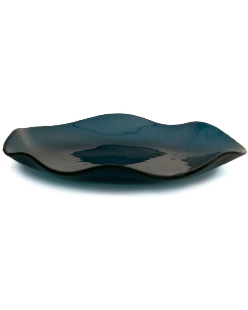 Sophie Lou Jacobsen Curved Edge Glasplatte (24cm) - Blau Blau