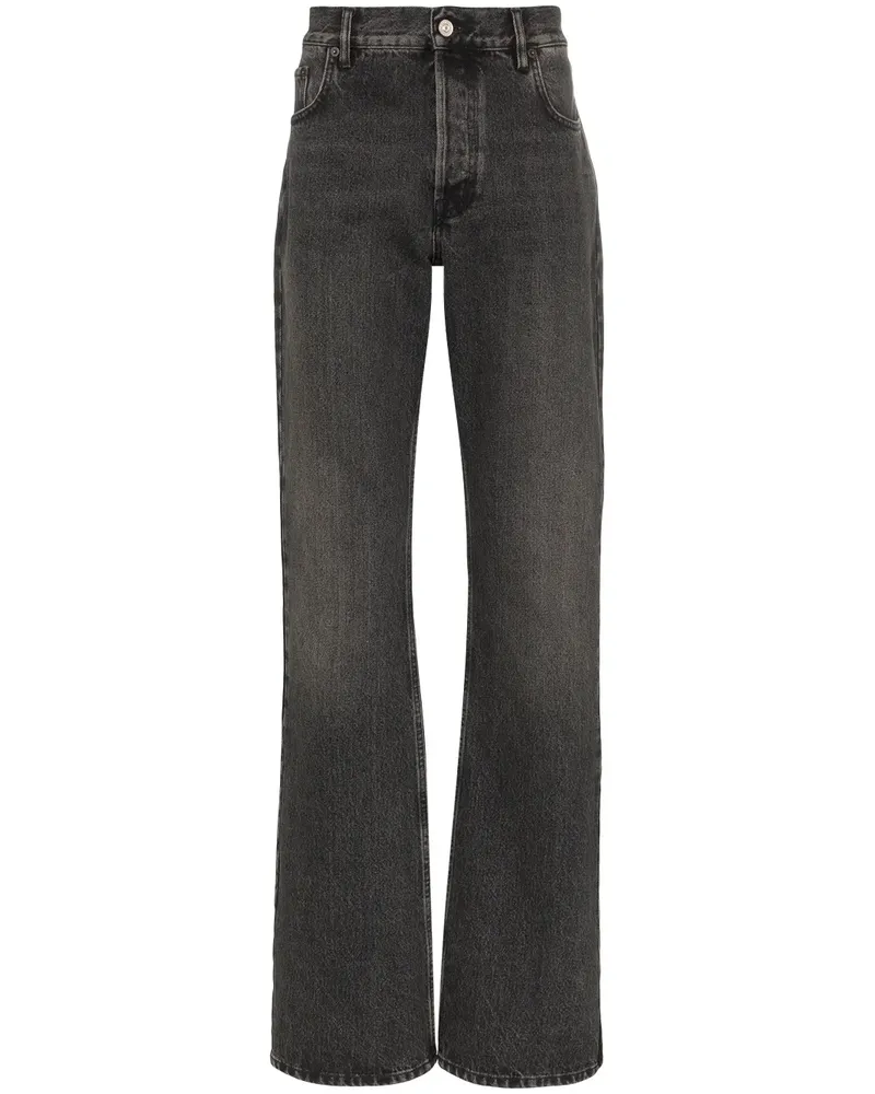 Balenciaga Lockere Bootcut-Jeans - Schwarz Schwarz