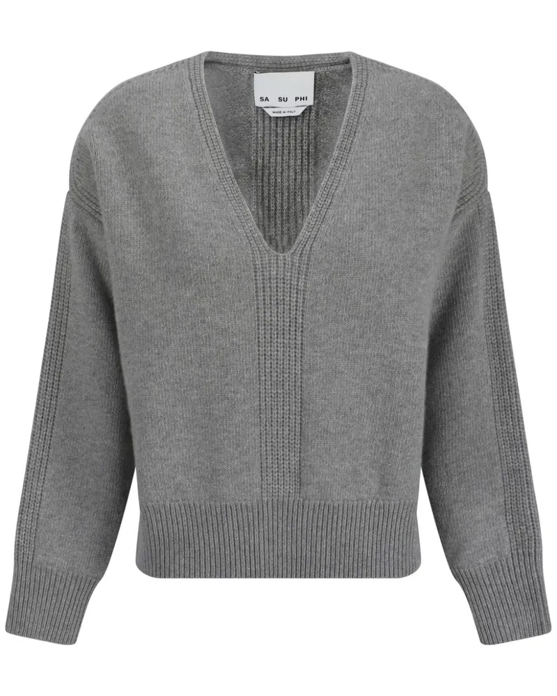 Sa Su Phi Rasato Pullover Grau