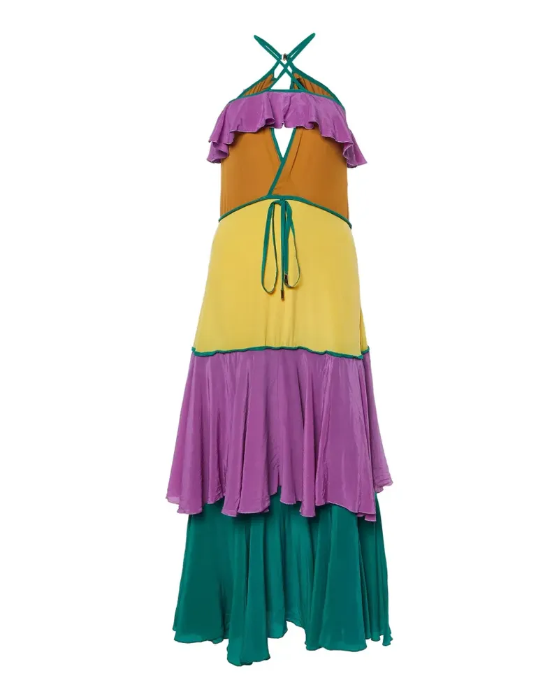 Dsquared2 ruffled sleeveless maxi dress - Grün Grün