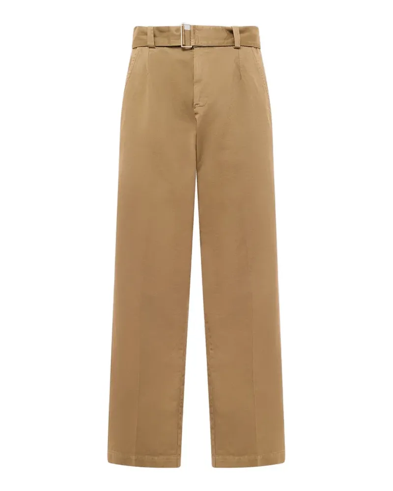 Laneus Downtown Hose mit Gürtel und Falten - Nude Nude